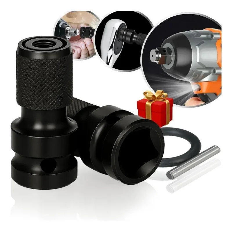 Haste Soquete Adaptador Quadrado Chave Impacto 1/2 Bits 1/4