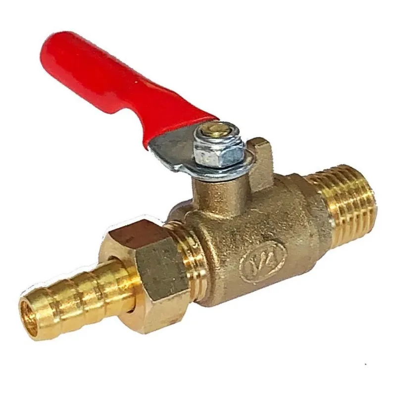 2x Registro Compressor Ar 1/4 Para Mangueira 5/16 Chiaperi