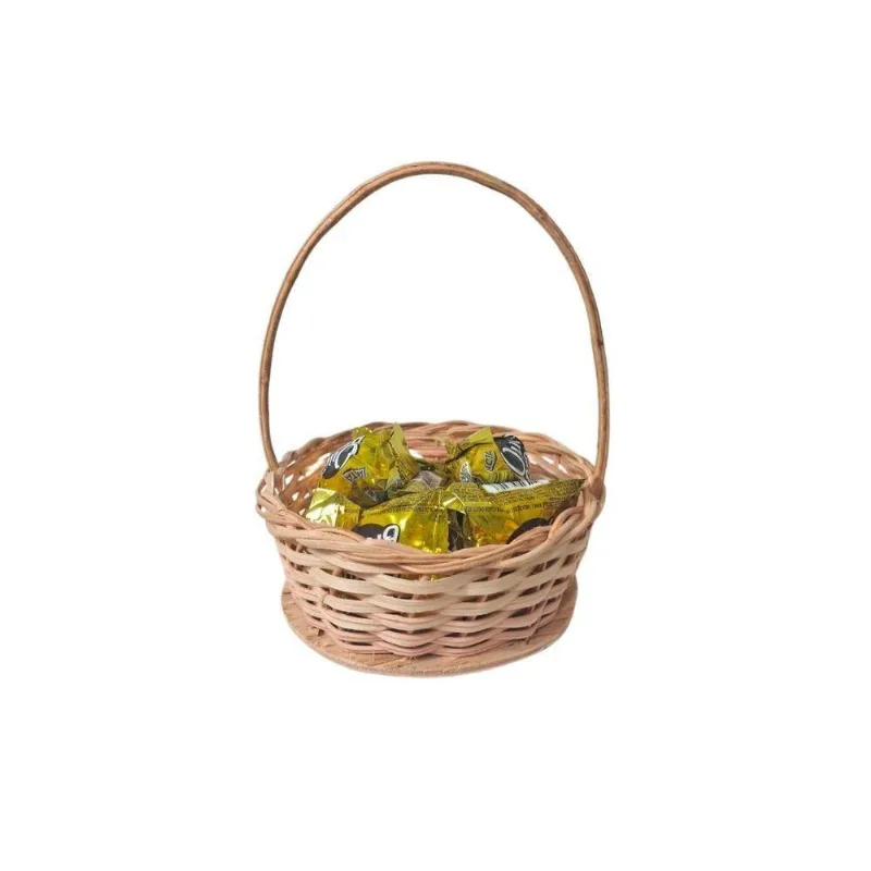 Cesta Redonda De Vime Páscoa Pp 16 X 16 X 19 - 01 Unidade