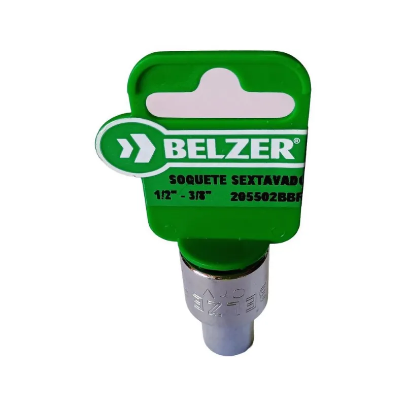 Soquete Sextavado ( 9,5) - 1/2'' - 3/8'' - Belzer