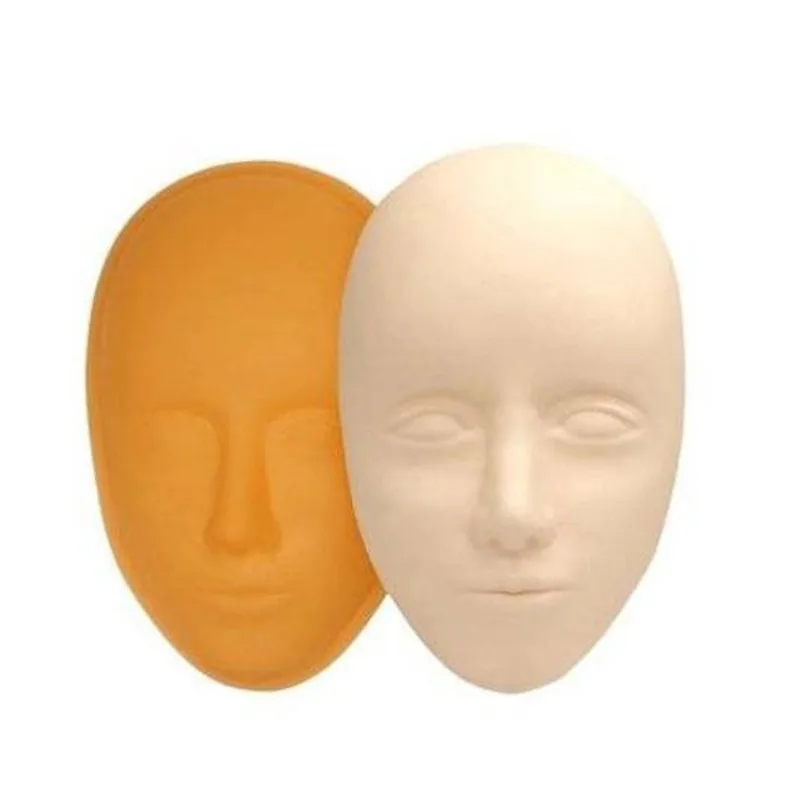 Cabeça de treinamento silicone tatuagem maquiagem cilios