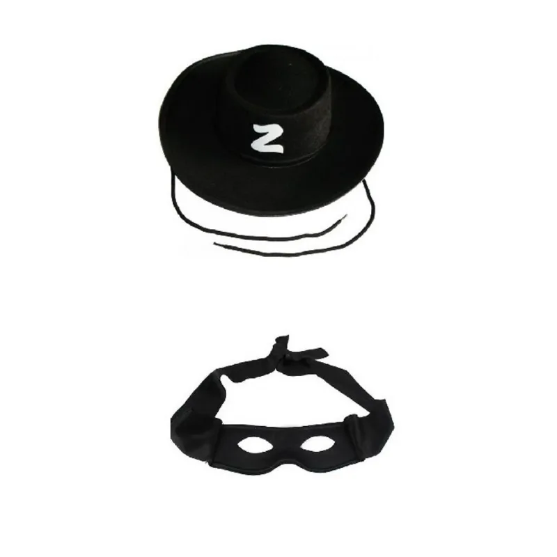 Chapéu e Máscara do Zorro Festa e Cosplay