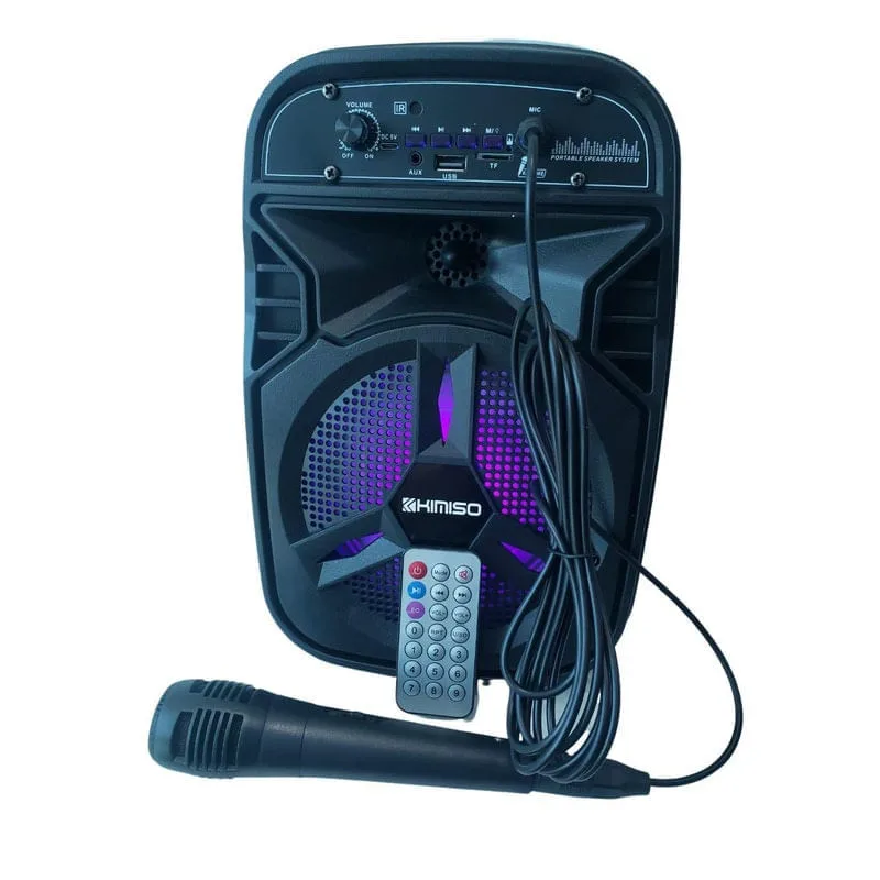 Caixa De Som Com Microfone Bluetooth E Controle 1.000W
