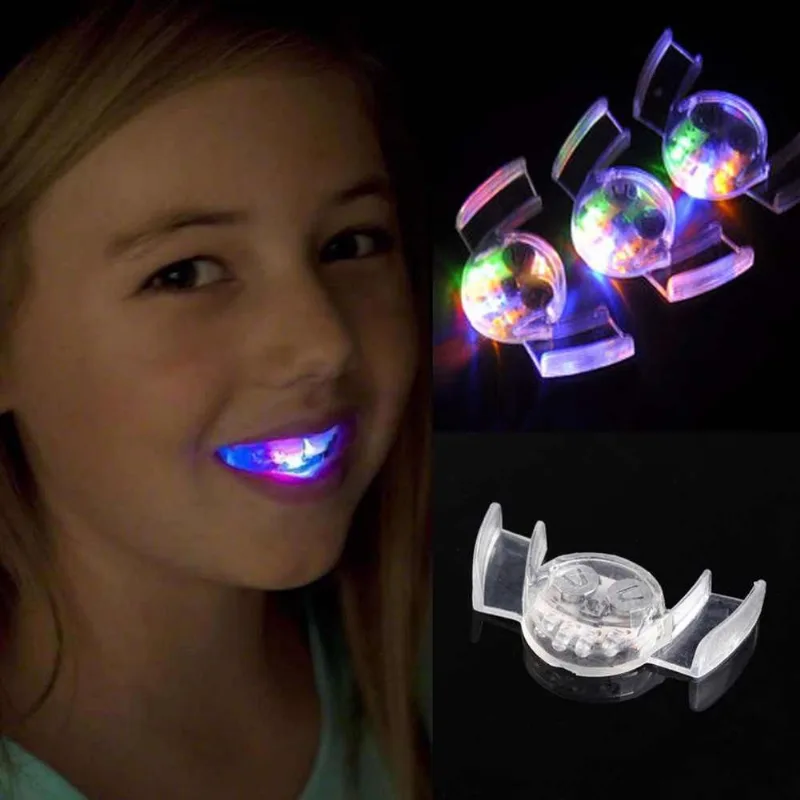 Fantasia Boca piscando led balada halloween flashing mouth