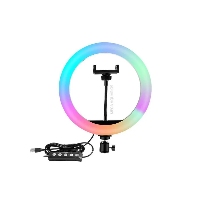 Luz Colorida Fotos Vídeos Maquiagem Ring Light Led Rgb33