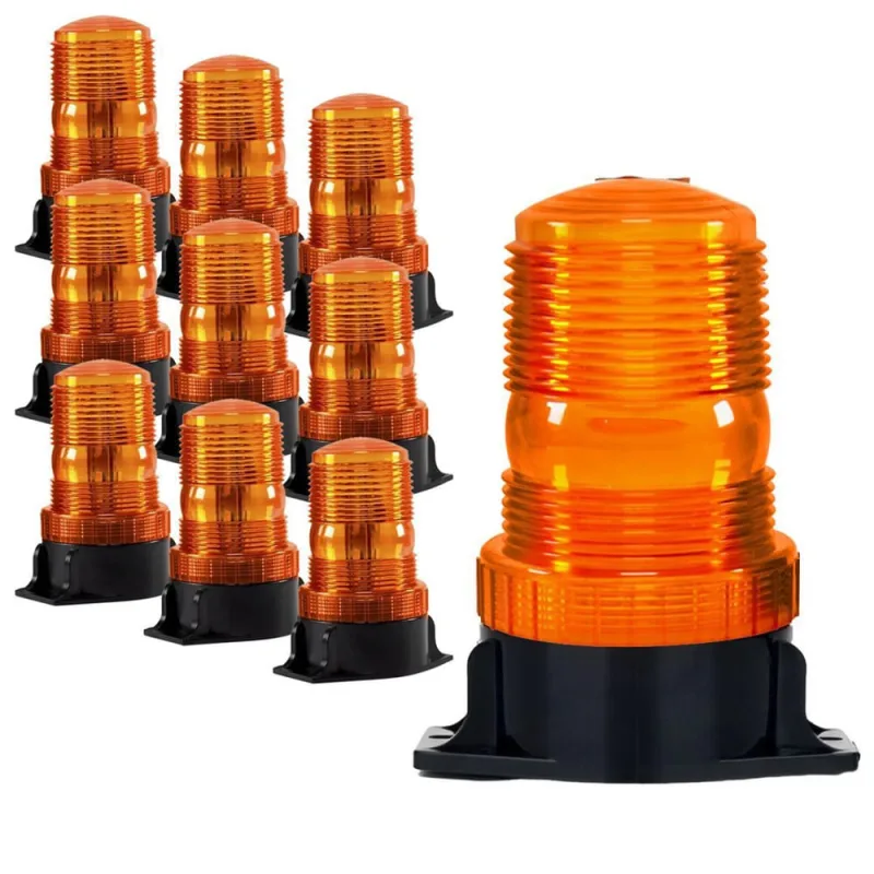 Kit 10 Giroflex Strobo Led Trator Carro Moto Bi-Volt 9-30V - Não Disponível - Automotivo