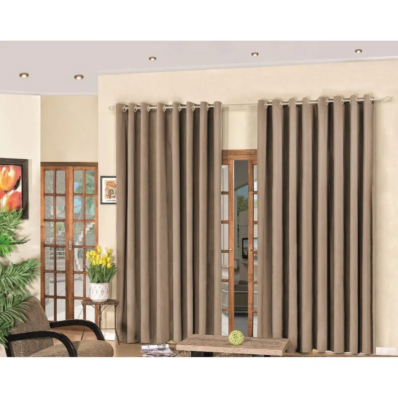 Cortina Blackout Tecido Premium Blecaute 3,00 X 2,80 Avelã