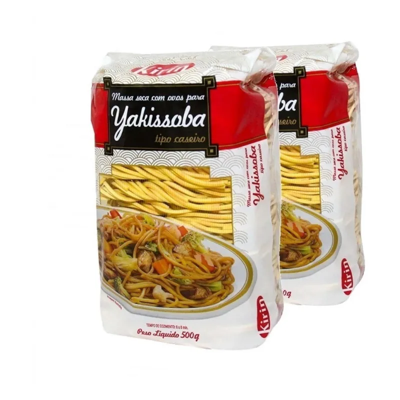 Macarrão p/ Yakissoba Kirin Tipo Caseiro 500g - (Kit com 2)