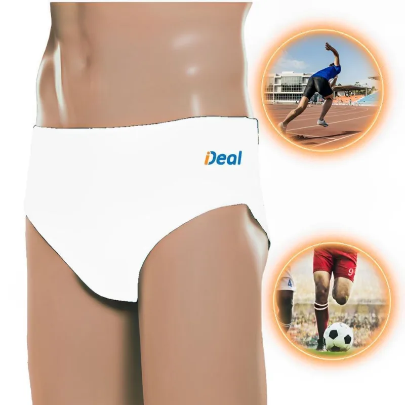 Suporte Atlético Protetor Escrotal Esportes Branco Tamanho G