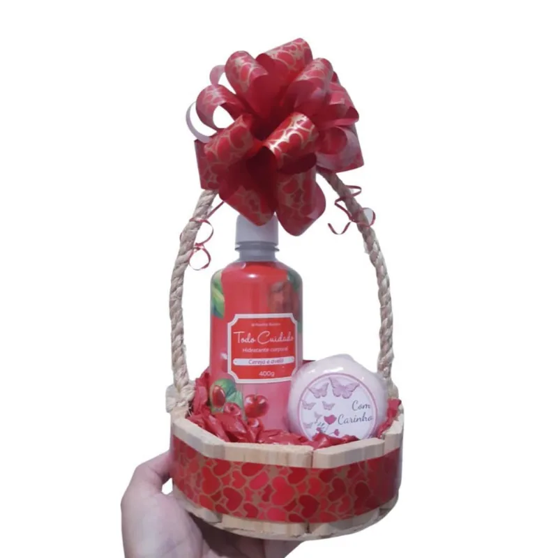 Cesta Para Presente Dia Das Mães Namorados Natal Aniversário
