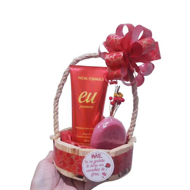 Cesta Para Presente Dia Das Mães Namorados Natal Aniversário