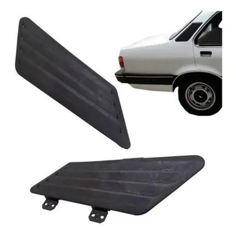 2x Par Acabamento Lateral + Portinhola Tanque Chevette Todos