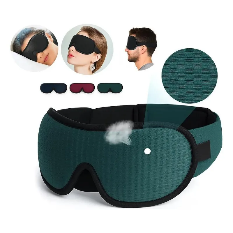 10x Máscaras De Dormir 3d Tapa Olhos Bloqueia Luz Blackout