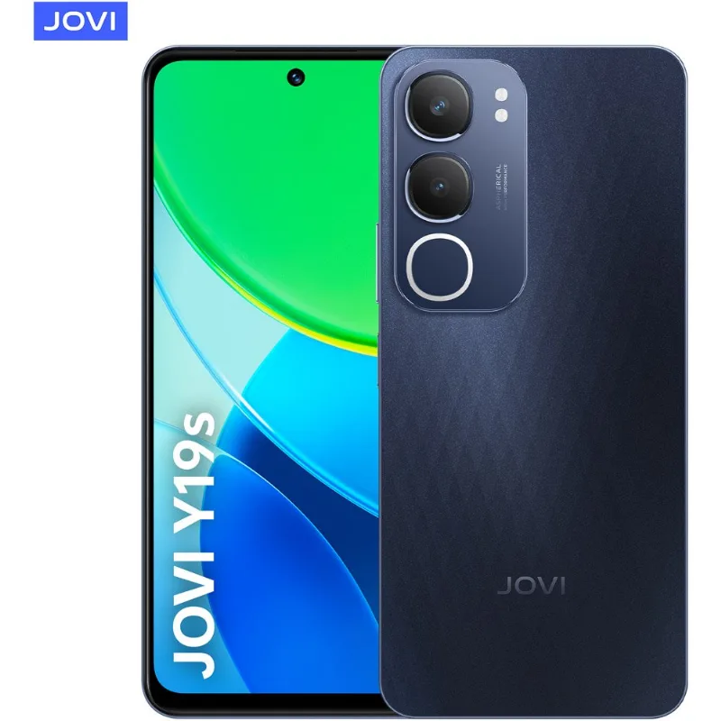 Smartphone Jovi Y19S Tela 6.68" Câmera 50MP 4GB RAM 256GB Preto Safira