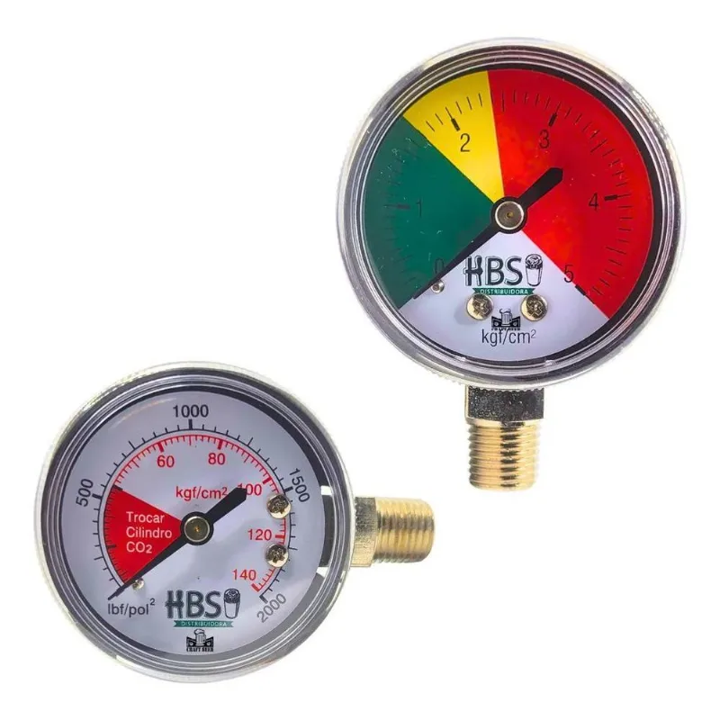 Kit Par De Manômetros Relogio Regulador Co2 Chopp Chope