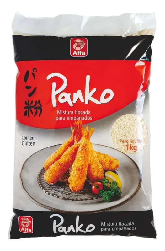 5x Mistura Flocada Para Empanados Panko Alfa 1 Kg - Não Informado - Mercearia
