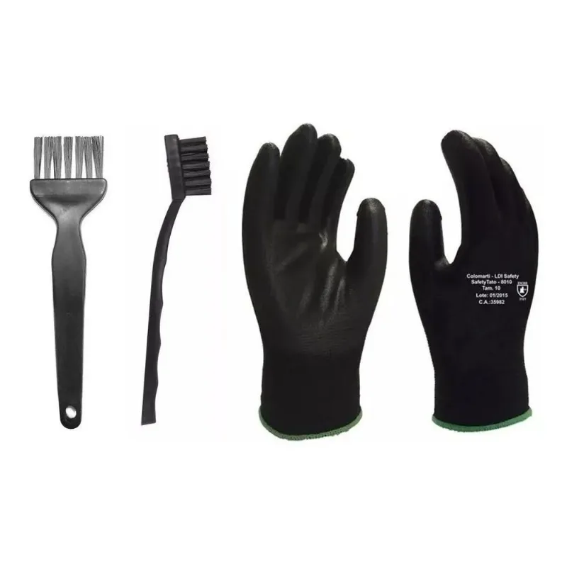 Kit Limpeza Anti Estático Esd Pincel Escova Luvas Pc Placa