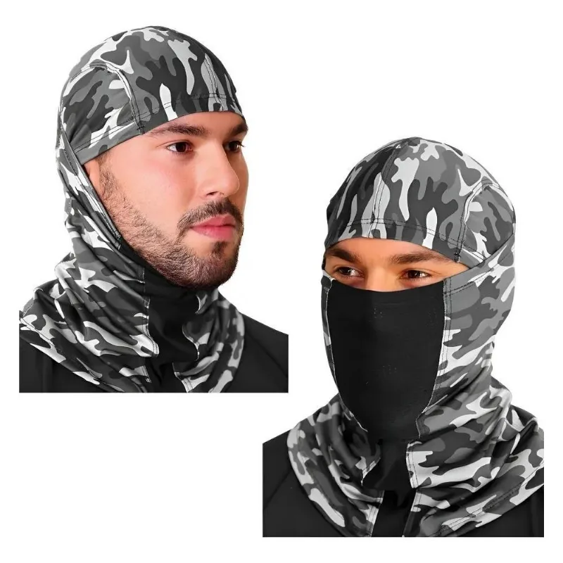 Balaclava UV 50+ Moto Pesca Tática Corrid - Camuflada Urbana