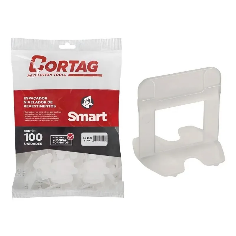 Espaçador Nivelador 1,00 Mm Smart - Cortag - 100un
