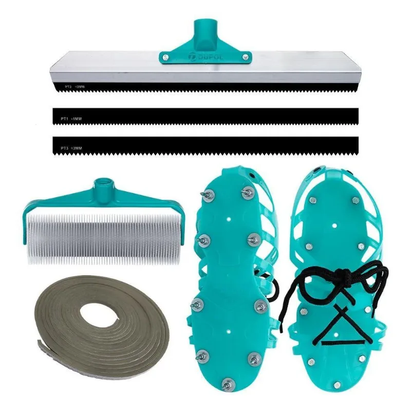 3x Rodo Dentado - Rolo Fura Bolhas - Autonivelante - Kit
