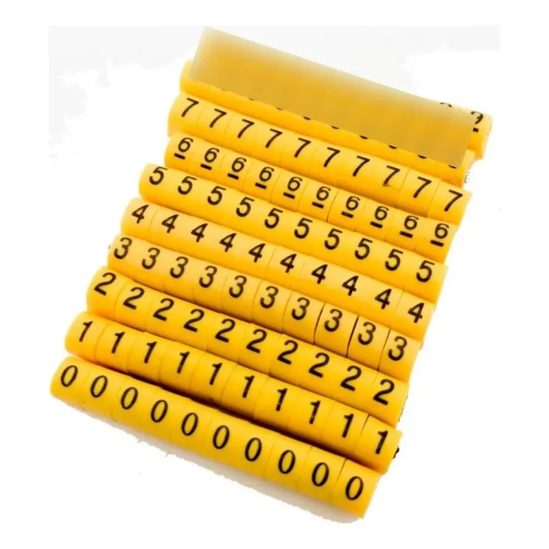 Identificador Marcador Fios Cabos Anilhas 500pcs 0a9 Jng