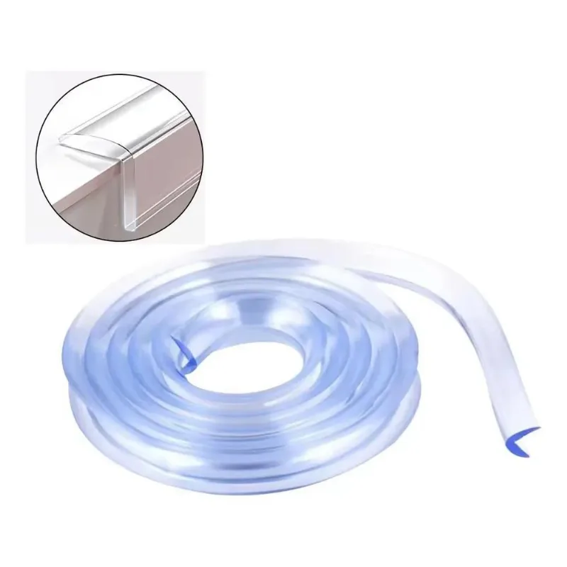 3x Protetor Quina Borda Rolo 1m Silicone Transparente Incolo