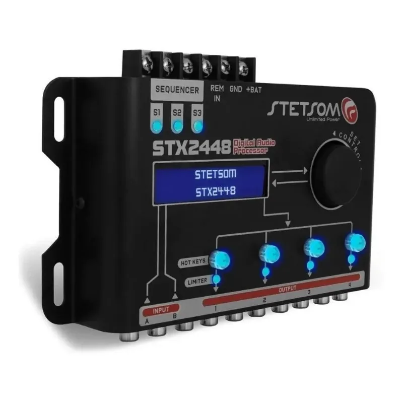 10x Processador Equalizador Stetsom Stx2448 Com Sequenciador
