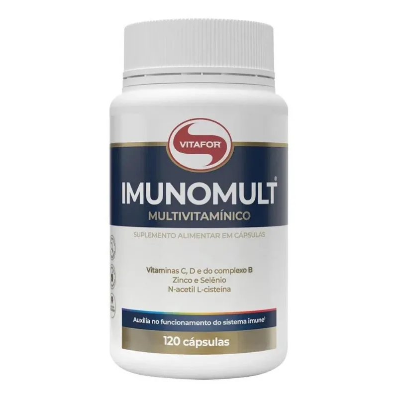 2x Suplemento Vitafor Imunomult Minerais Vitaminas Em Pote D