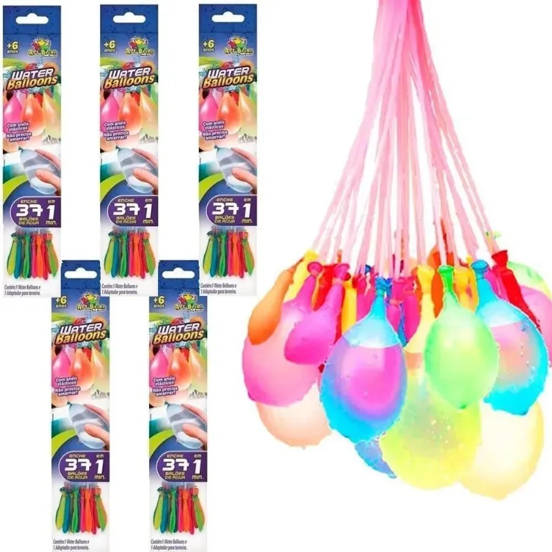 2x Kit Com 222 Balões Dágua Guerrinha De Bexigas Water Ball