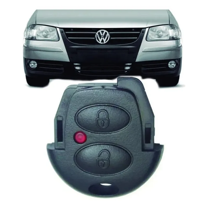 3x Capa Chave Volkswagen 2 Botoes Gol G4 Cross Fox 2006 A 20