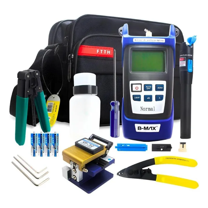 5x Kit Fibra Óptica Clivador Caneta Laser Localizador De Fal