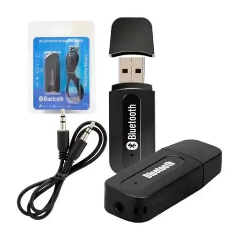 Adaptador De Áudio Receptor De Música Bluetooth Com Cabo P2 - Dex