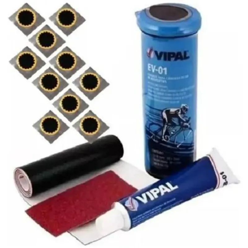 10x Kit Remendo Bike Pneu Camara De Ar +10 Reparos Estrela
