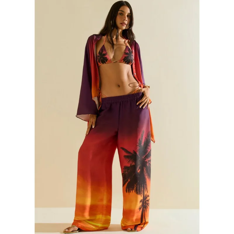 Calça Morena Rosa Reta Média Laranja P