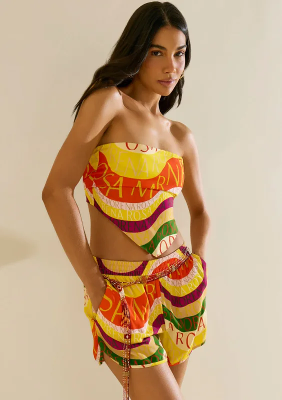 Lenço Morena Rosa Pequeno Amarelo - Morena Rosa