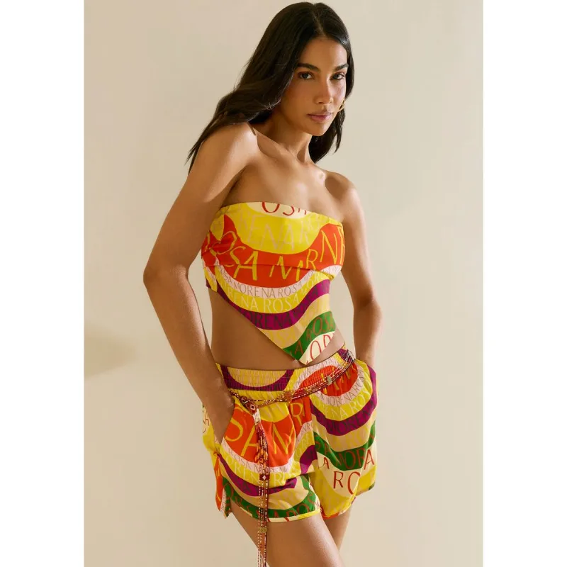 Lenço Morena Rosa Pequeno Amarelo M