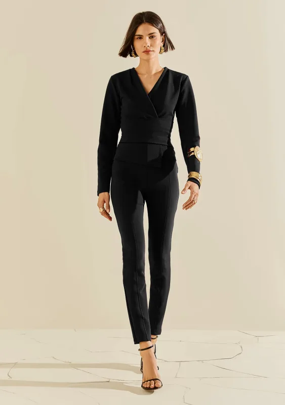 Calça Morena Rosa Legging Alta Preto - Morena Rosa - Outlet
