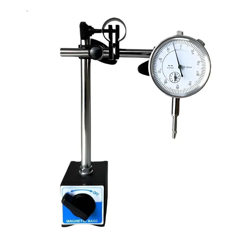 2x Relógio Comparador Analógico Tsbtools 60 Kgf Com Base