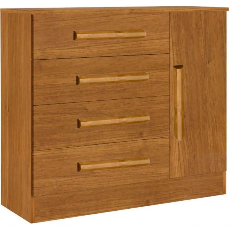 Cômoda Para Quarto 4 Gavetas Com Sapateira - Zeus Bianchi - OUTRAS - Móveis