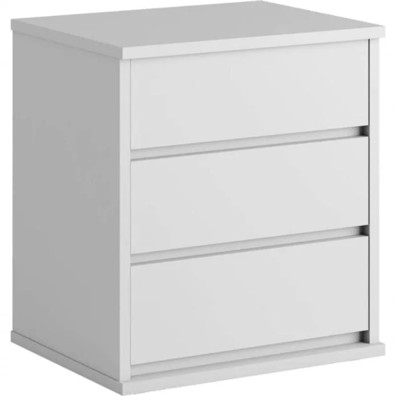 Mesa De Cabeceira 3 Gavetas Telescópicas Mdf Grécia Bianchi - OUTRAS - Colchões