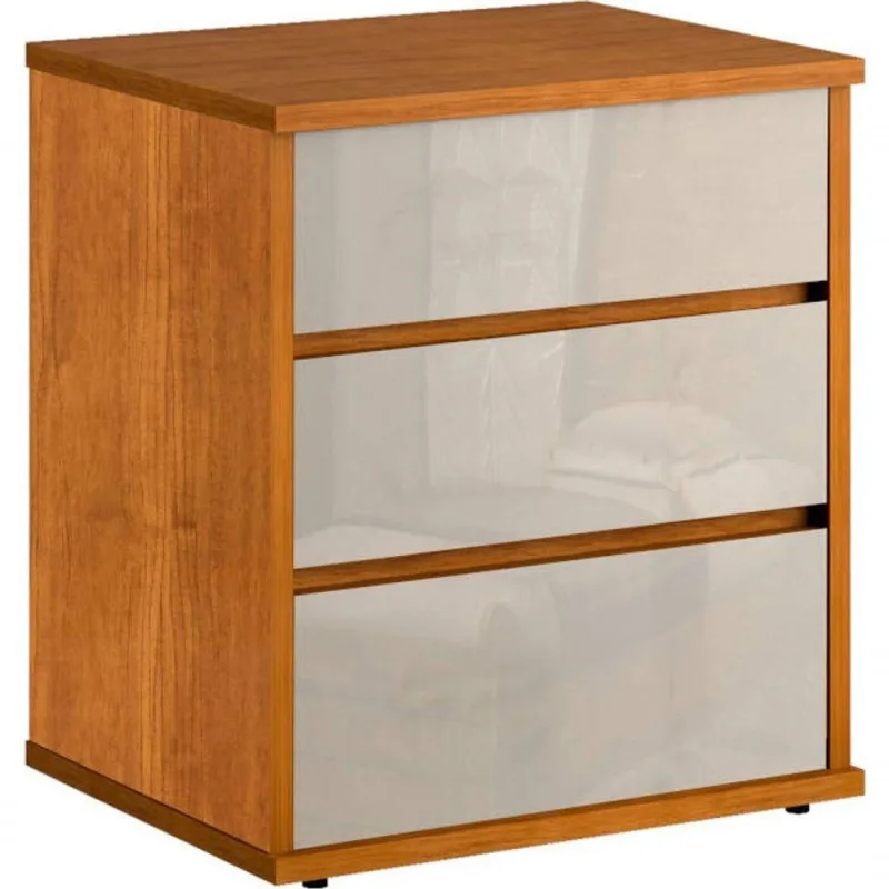 Mesa De Cabeceira 3 Gavetas Telescópicas Mdf Grécia Bianchi - OUTRAS - Colchões