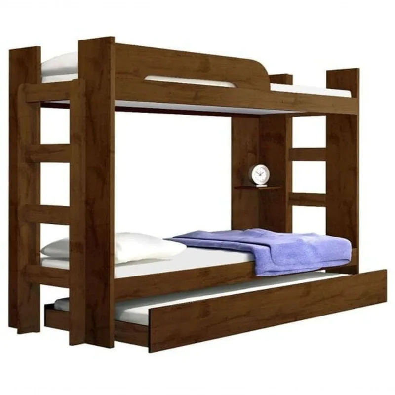 Beliche Infantil Com Cama Auxiliar - 125-canion - Star Móveis