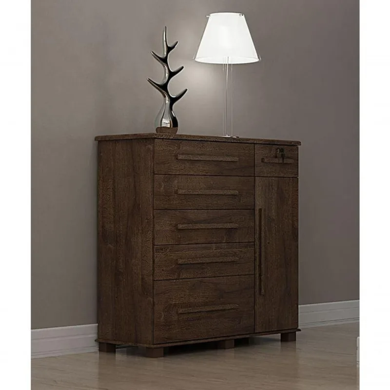 Cômoda Para Quarto Com Sapateira 6 Gavetas - 046-canion - Star Móveis - OUTRAS - Móveis