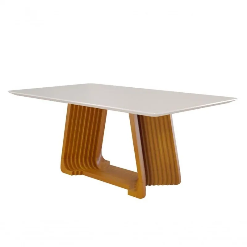 Mesa De Jantar Madeira Maciça Com Vidroturmalina Harmonia - OUTRAS