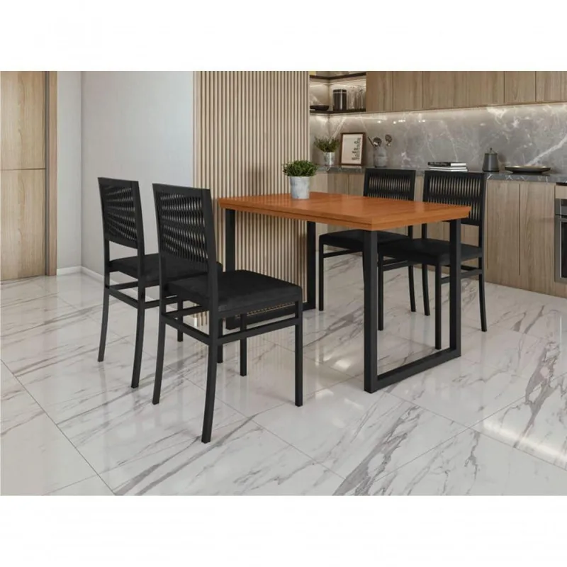 Conjunto Jardim Mesa Berlim 4 Cadeiras Barcelona Paonanda - OUTRAS