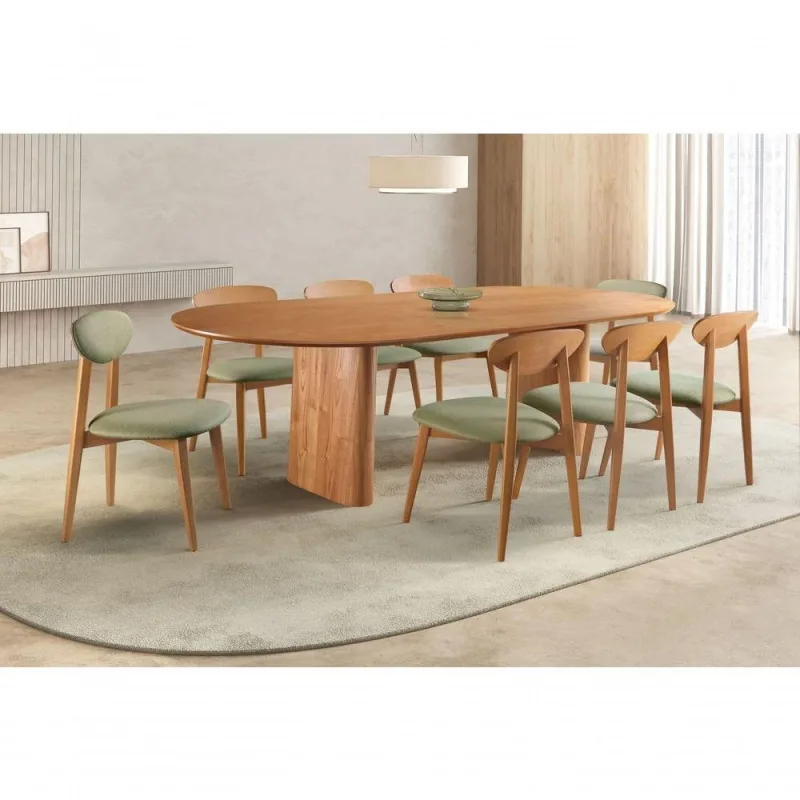 Sala De Jantar Moderna 8 Cadeiras - Hórus - Requinte Salas - OUTRAS
