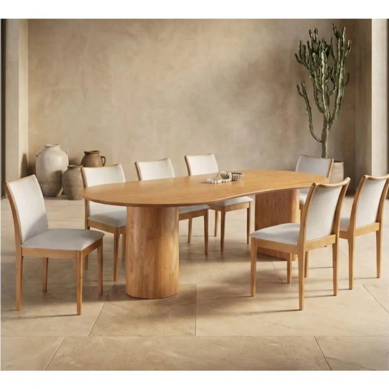 Sala De Jantar Orgânica 8 Cadeira - Phoenix - Requinte Salas - OUTRAS
