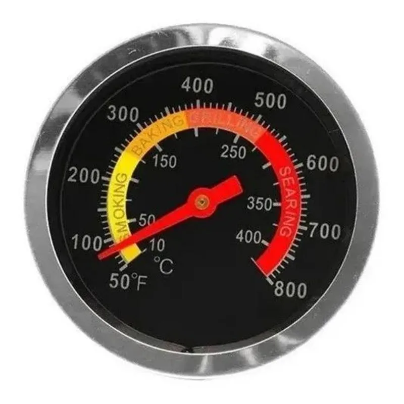 3x Termômetro Churrasqueira Bafo Forno Defumador 350ºc