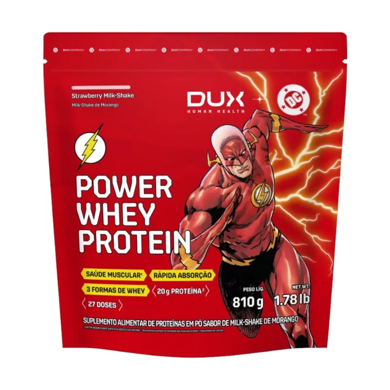 Whey Protein Strawberry Milk Shake Dux 810g