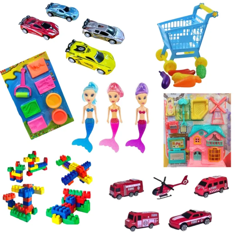 Kit 12 prendas festa junina para pescaria brinquedos infantil prêmio doação boneca carrinho para barraquinha - Não Disponível - Alimentos E Bebidas